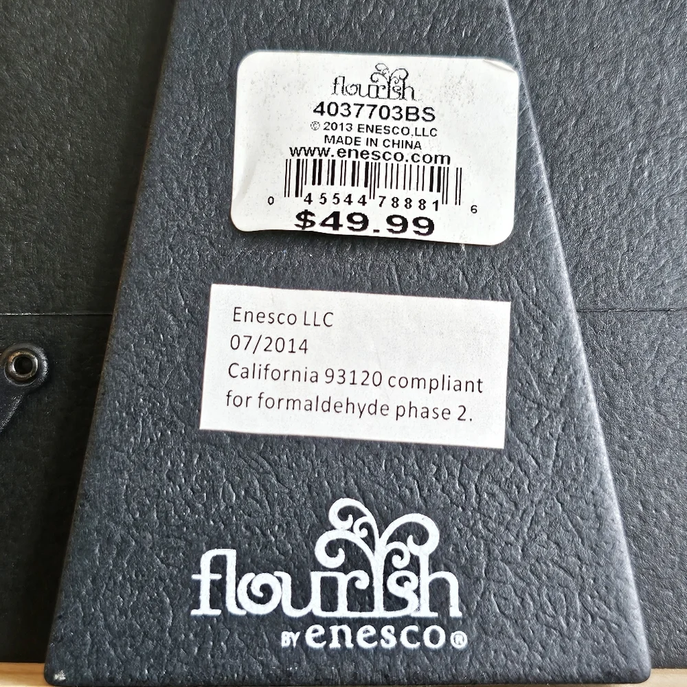 NEW Flourish By Enesco Laser Cut Wood Flower Picture Frame 2014